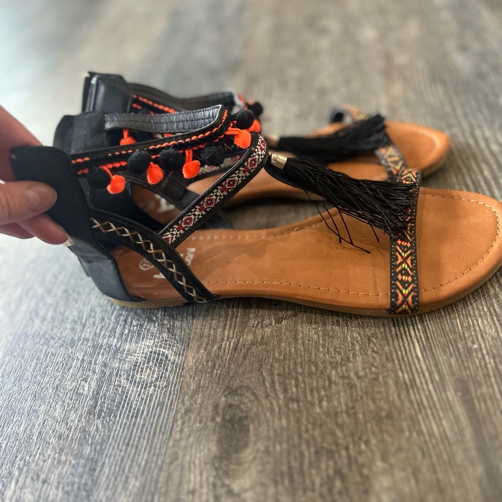 Fun Sandals. Worn Once. EUC. Size 7.5.